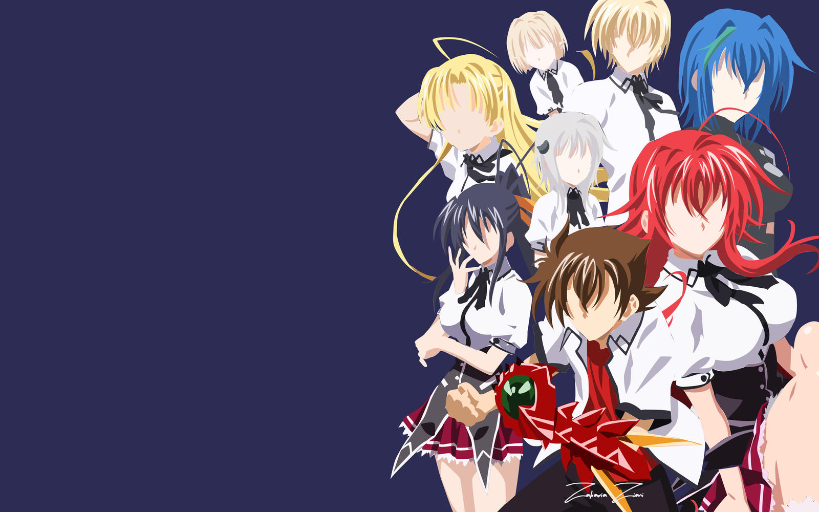 HighSchool DXD Minimalist Characters by The-Otakus-Life on DeviantArt