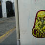 evil baby street art sticker view 2