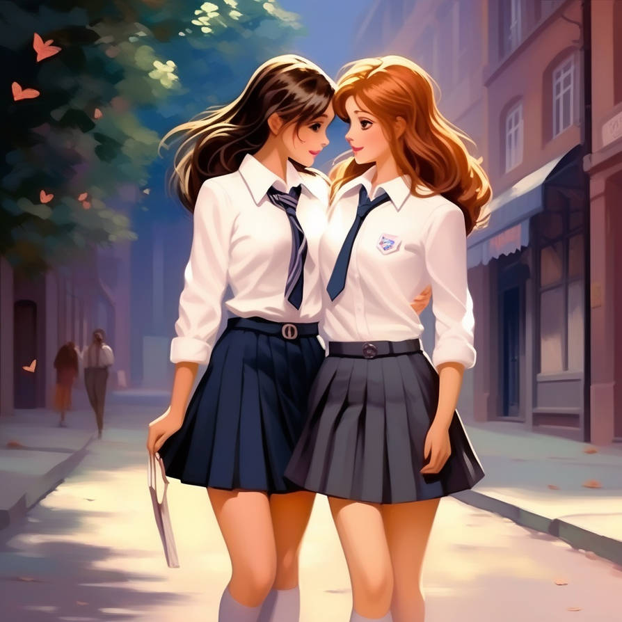 2 girls in school mini skirts in love love is in t By SamiVeekasi On 2-girls-in-school-mini-skirts-in-love-love-is-in-t-by-samiveekasi-on
