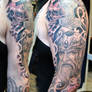 Tattoo viking sleeve in progress