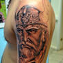 Viking tattoo half sleeve progress