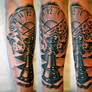 Chess tattoo abstract