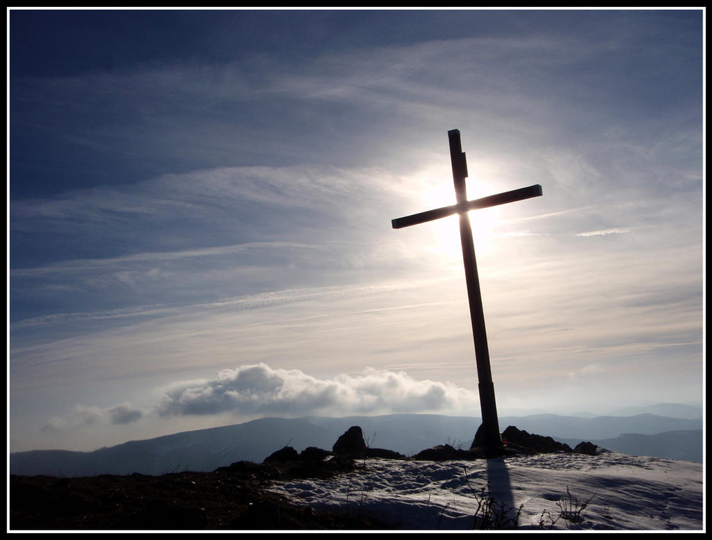 Cross on the hill Vysoka