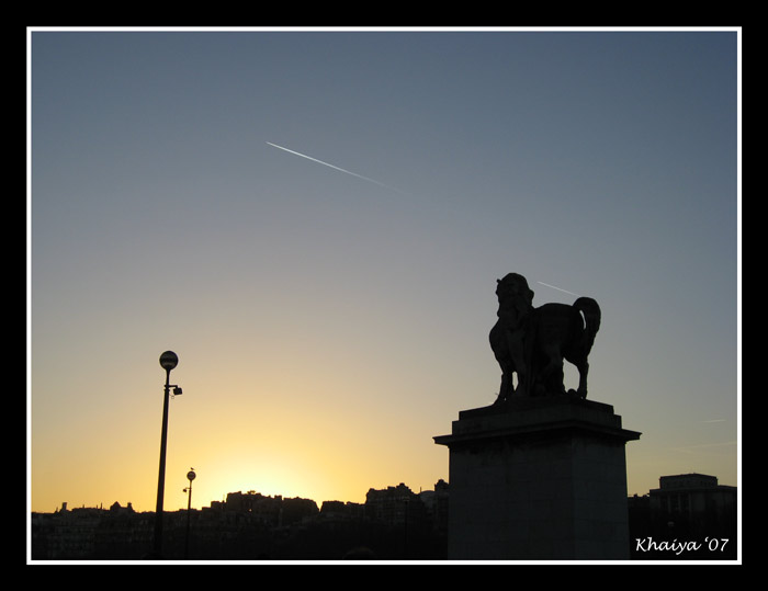 Sunset over Paris