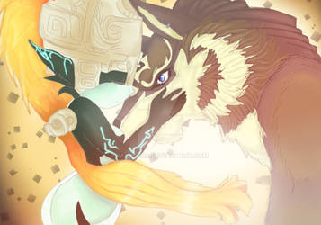 Midna and Wolf Link