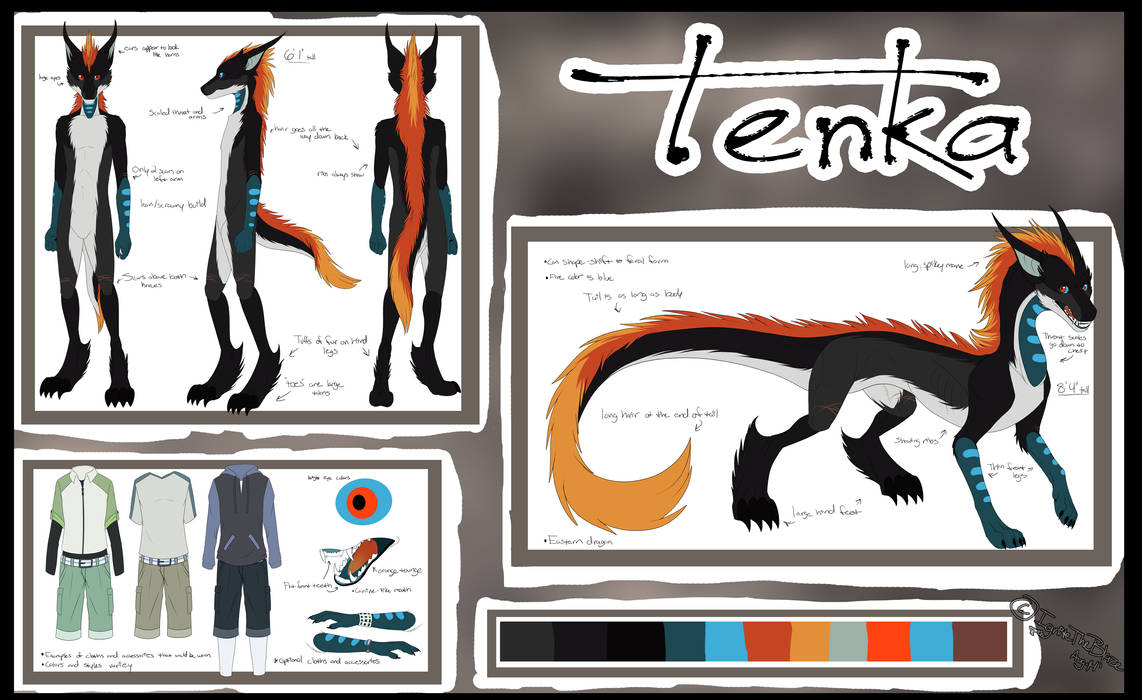 Tenka Reference Sheet by IgniteTheBlaize on DeviantArt