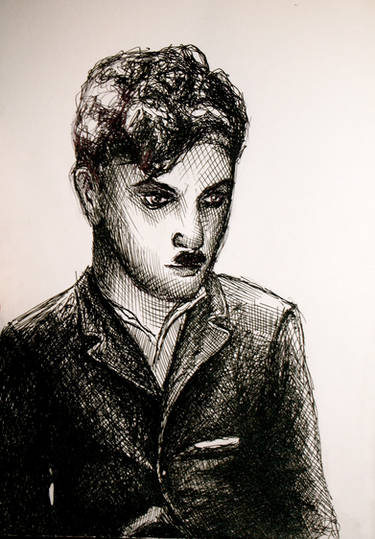 quick sketch of charlie chaplin