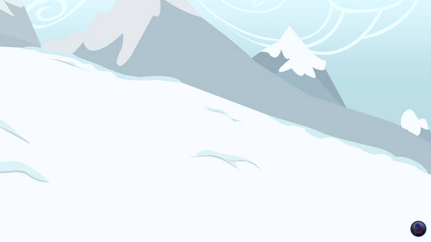 MLP Vector Background - Winter High Hill Free2Use