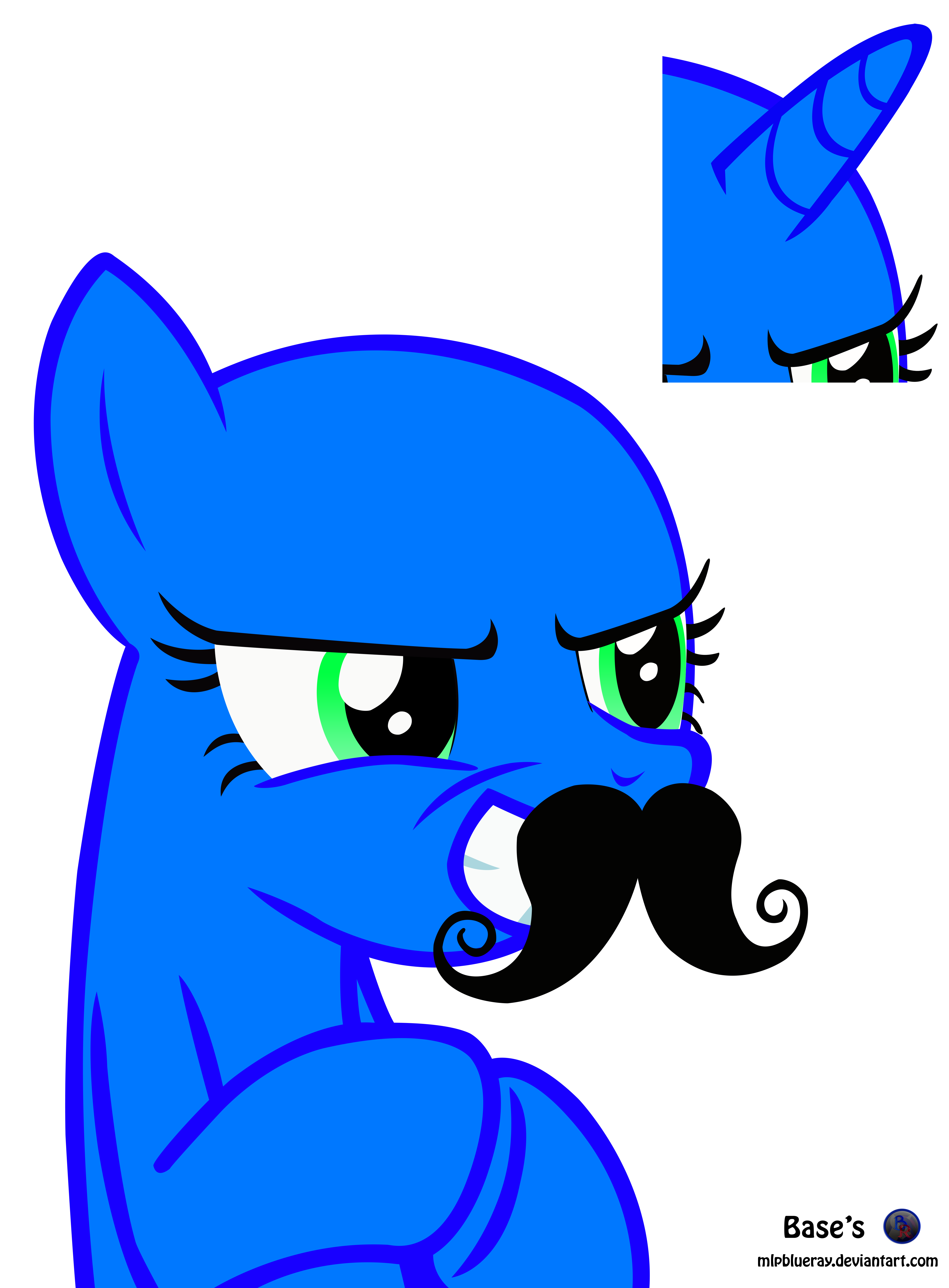 MLP Vector Base - Mustache!! Free2Use