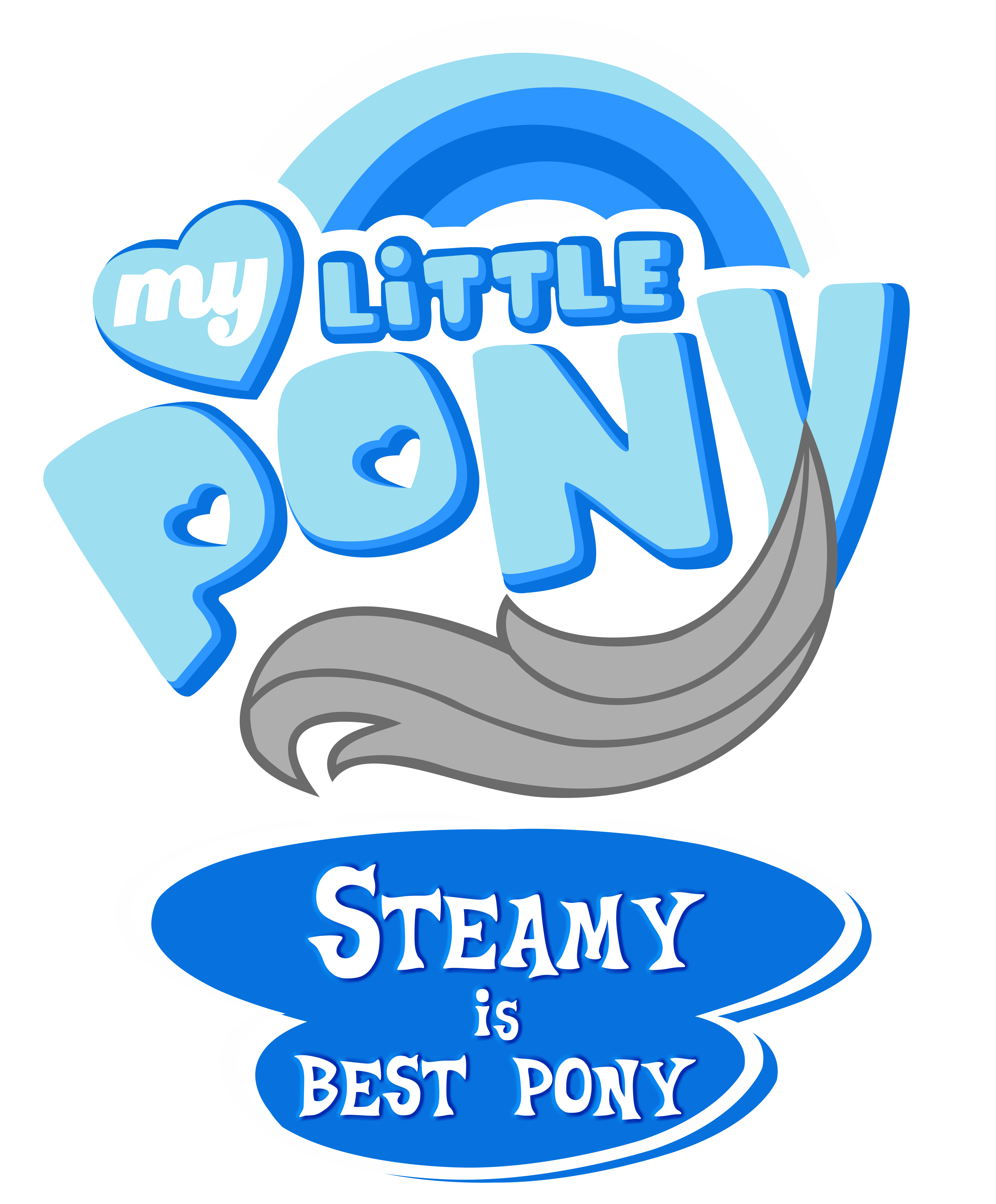 Commission MLP OC Logo - Steamy is Best Pony