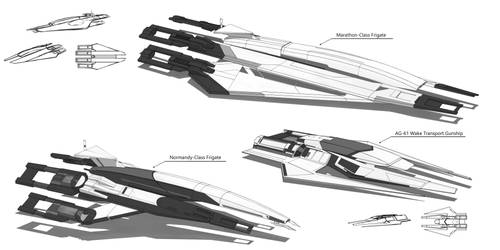 Systems Alliance/Cerberus Frigates