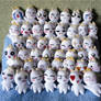 Onionhead keychain plushies