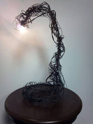 Wire Lamp Sculpture Abstract Contemporary original