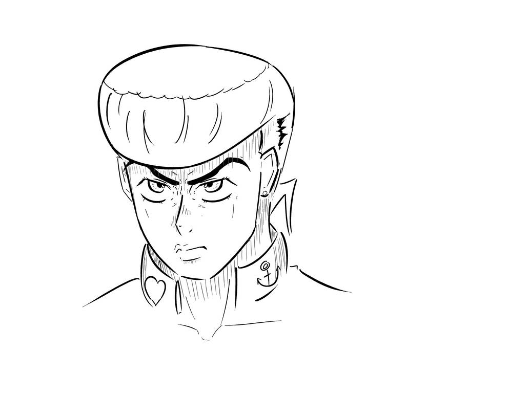 Fast drawing josuke by ashimit-draws on DeviantArt