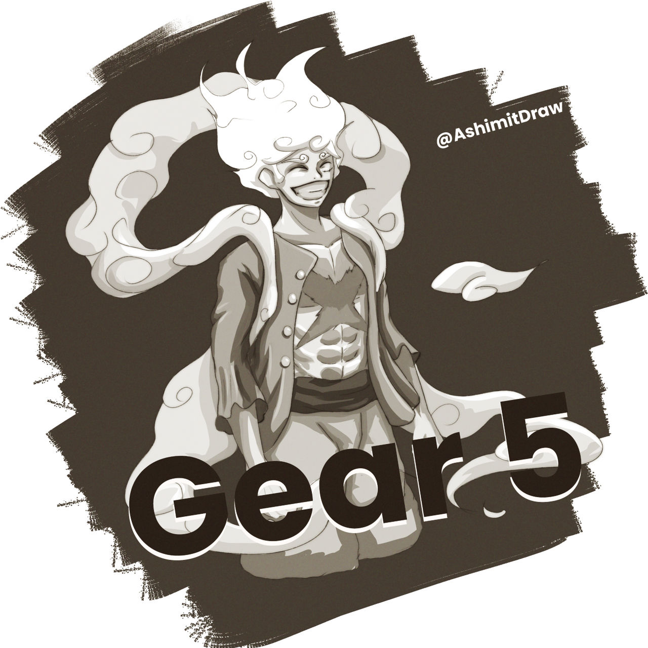 Luffy Gear 5- one piece 1044 by KagawariDraws on DeviantArt