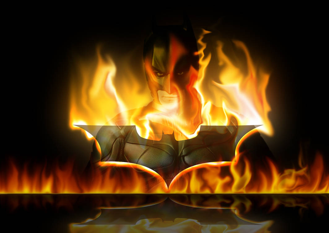 Batman on Fire by the-big-al on DeviantArt