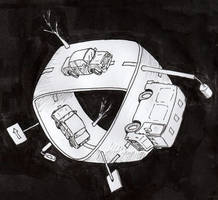 Inktober 2023 day 3: Neverending Ride