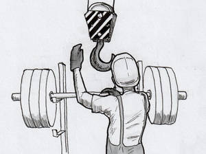 Inktober 2023 day 29: Heavy Lifting