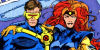 X-Men stamp - Jean Grey and Cyclops 3