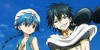 Magi stamp - Aladdin and Judal