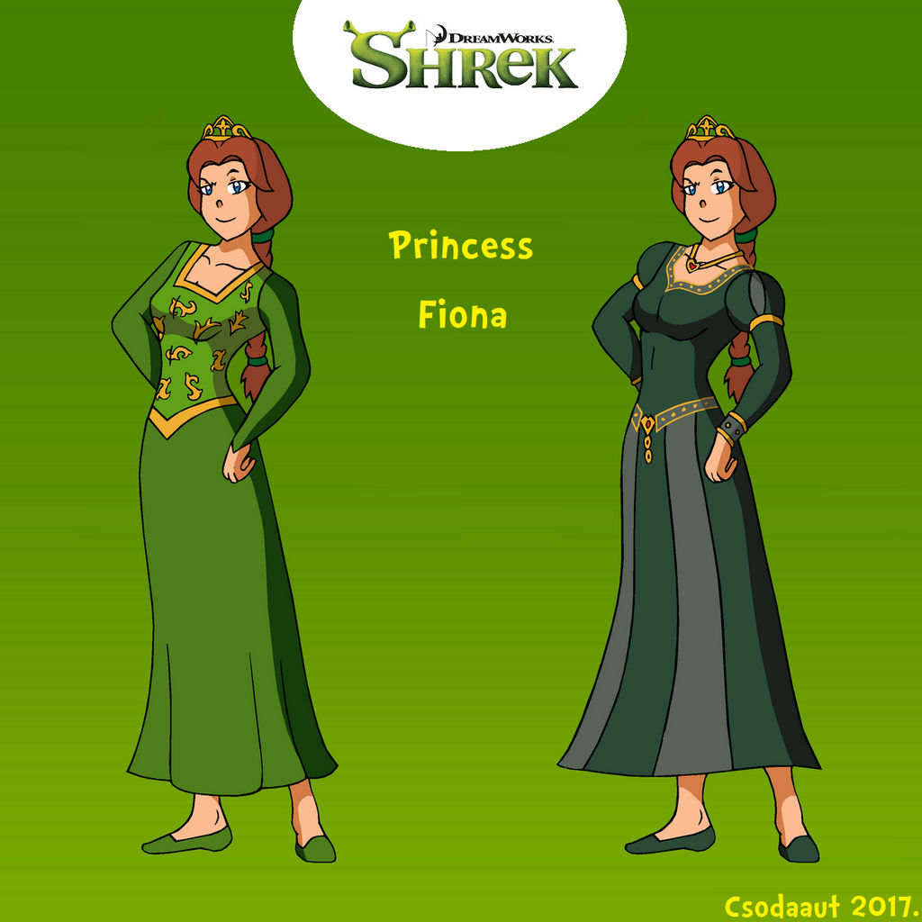 Shrek Princess Fiona In Se Style Two Versions By Csodaaut On Deviantart