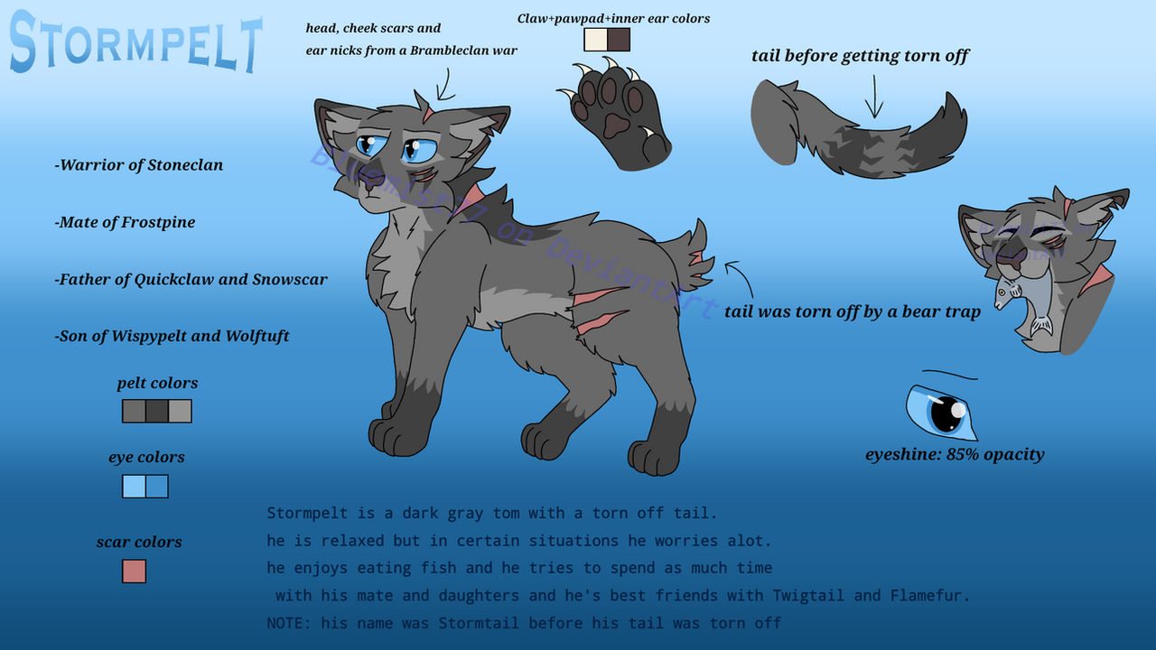 Stormtail Stormtail/pelt reference sheet 2024 by Bluemist77 on DeviantArt