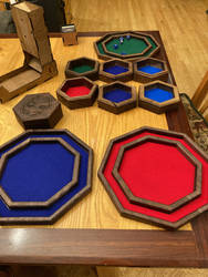 Walnut Dice Trays and Boxes