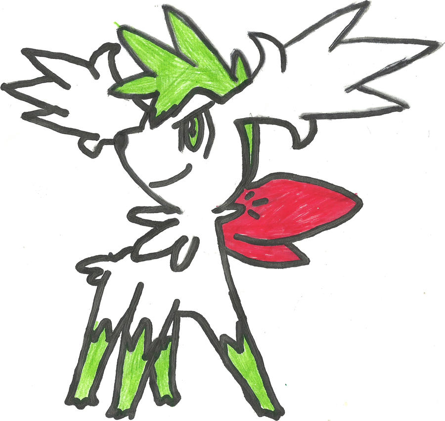 Shaymin - sky form coloured