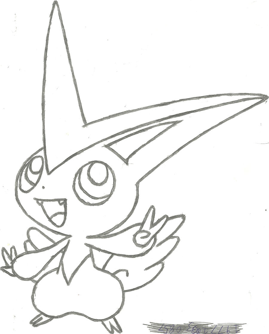 Victini Sketch by CoolMan666 on DeviantArt