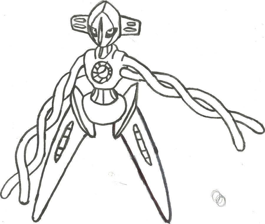 Deoxys Normal Form Sketch by CoolMan666 on DeviantArt