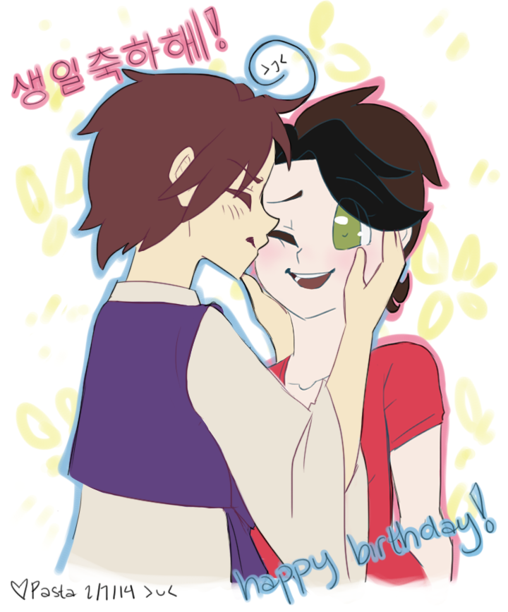 birthday smooches for Misa~~