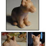 sculpey wolf pup step 2
