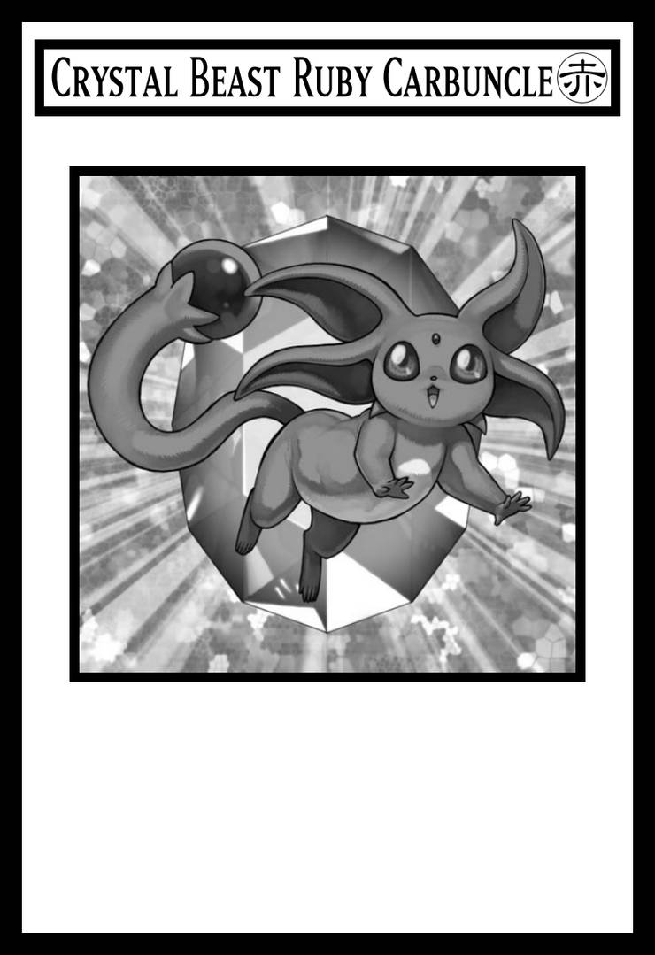 Crystal Beast Ruby Carbuncle (JP Blank) by MillenniumShadow on DeviantArt