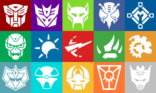 Transformer Ranks Transformers Insignia Collage by MillenniumShadow on DeviantArt