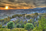 Sunset from mountain by JohnnyVadala