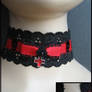 black skull red ribbon