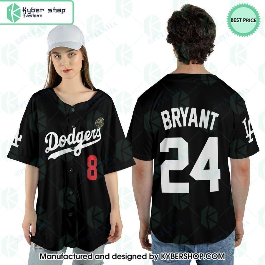 NEW Kobe Bryant 8 24 Black Dodgers Jersey All Sizes for Sale in