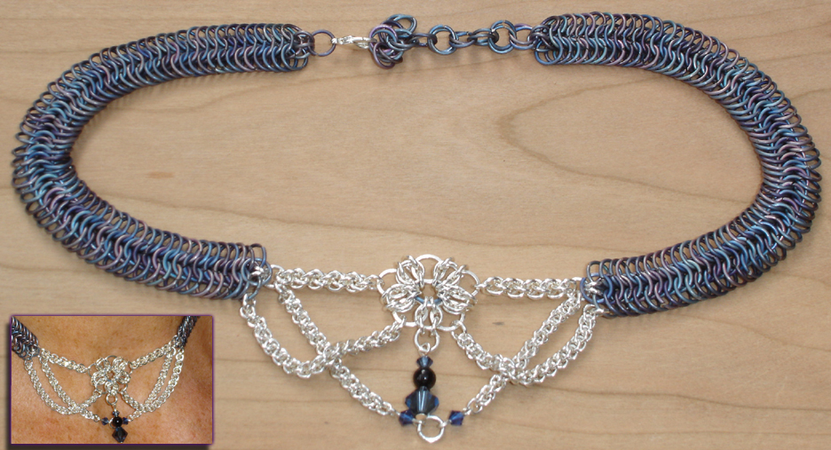 Titanium and Sterling Choker