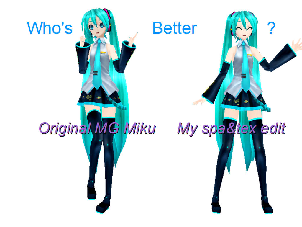 MG Miku edit:Who's Better?