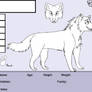 Male Wolf Free Reference Sheet