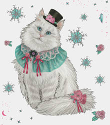 TopModel Kitty coloring book - Winter Kitten by csicsus