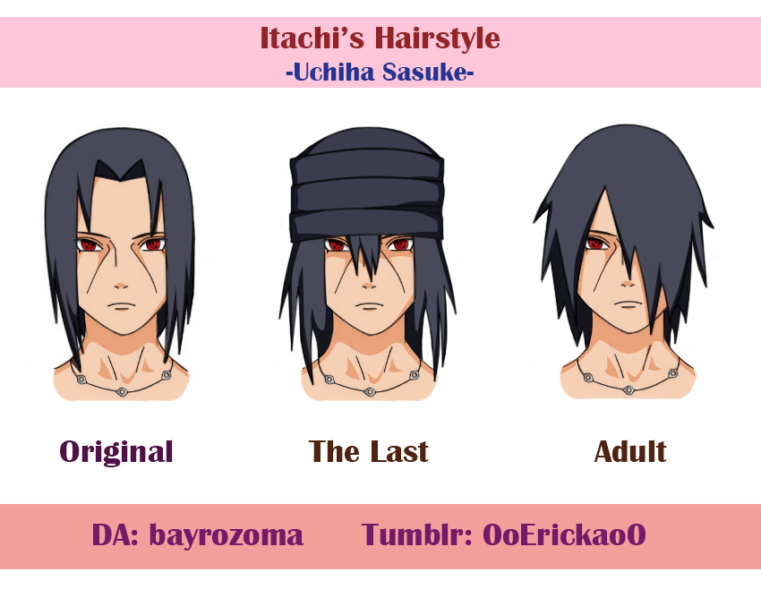 Itachi's hairstyle by bayrozoma on DeviantArt