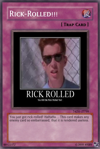 You Got Rick Rolled | Greeting Card