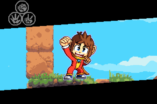 Alex Kidd Pixel Art