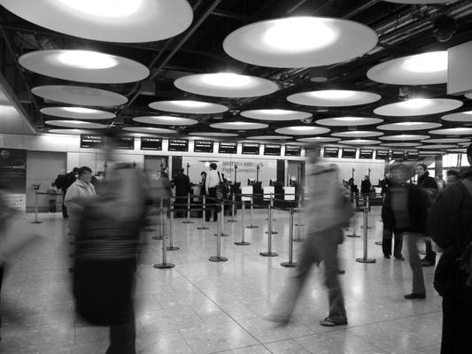 Bored London Airport