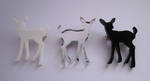 Deer brooches by TLari