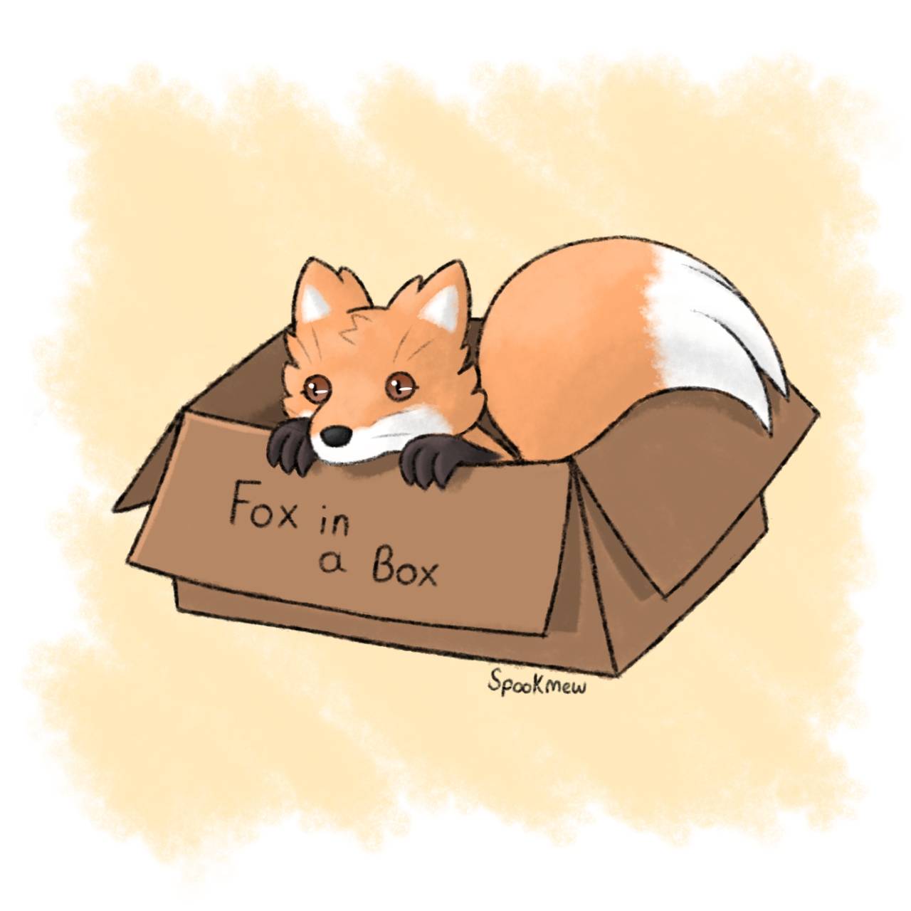 Fox in a box 2021 by SpookMew on DeviantArt