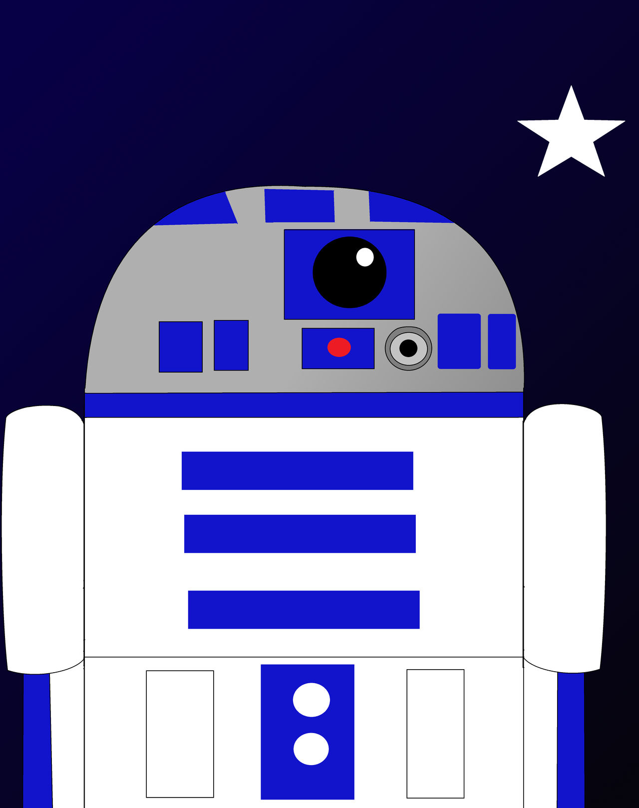 R2-D2 by RemmyTheSpaceDude on DeviantArt