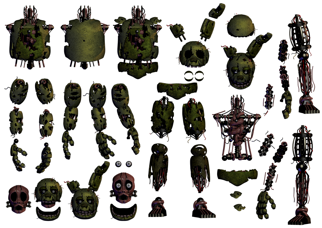 Springtrap Resources(reuploaded) by ROBERTDH on DeviantArt
