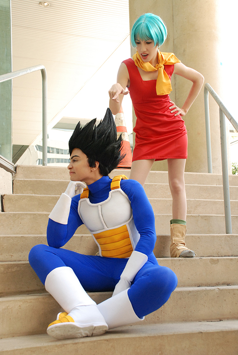 DBZ cosplay - Vegeta and Bulma